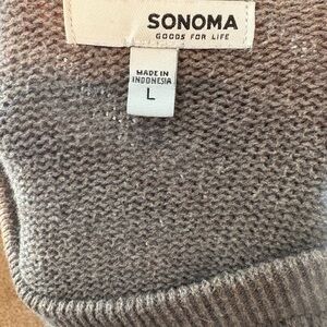 Sonoma Gray Cable Knit Sweater